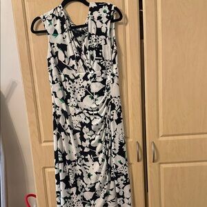 Lauren Ralph Lauren Black and White Floral Maxi Dress